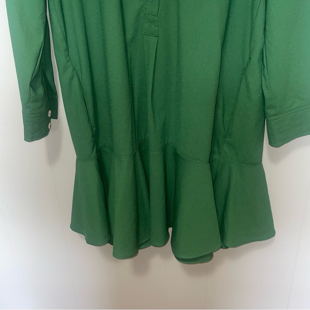Tuckernuck Hunter Green Crepe Callahan Dress - Picture 11 of 15